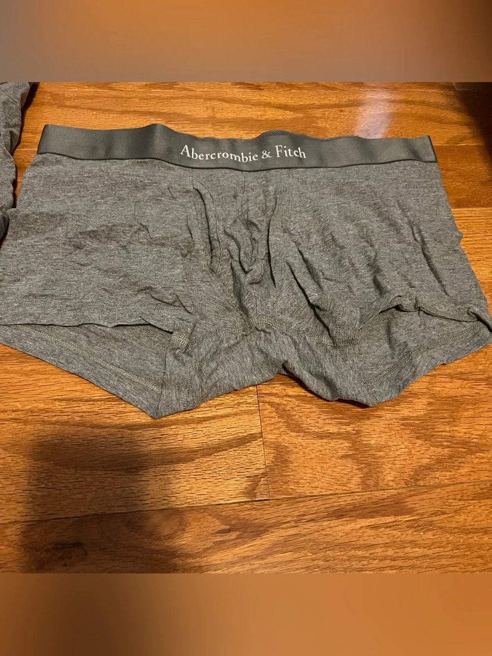 Abercrombie & Fitch ANF Mens Underwear Cotton Trunk GRAY Size Large L Set of 3